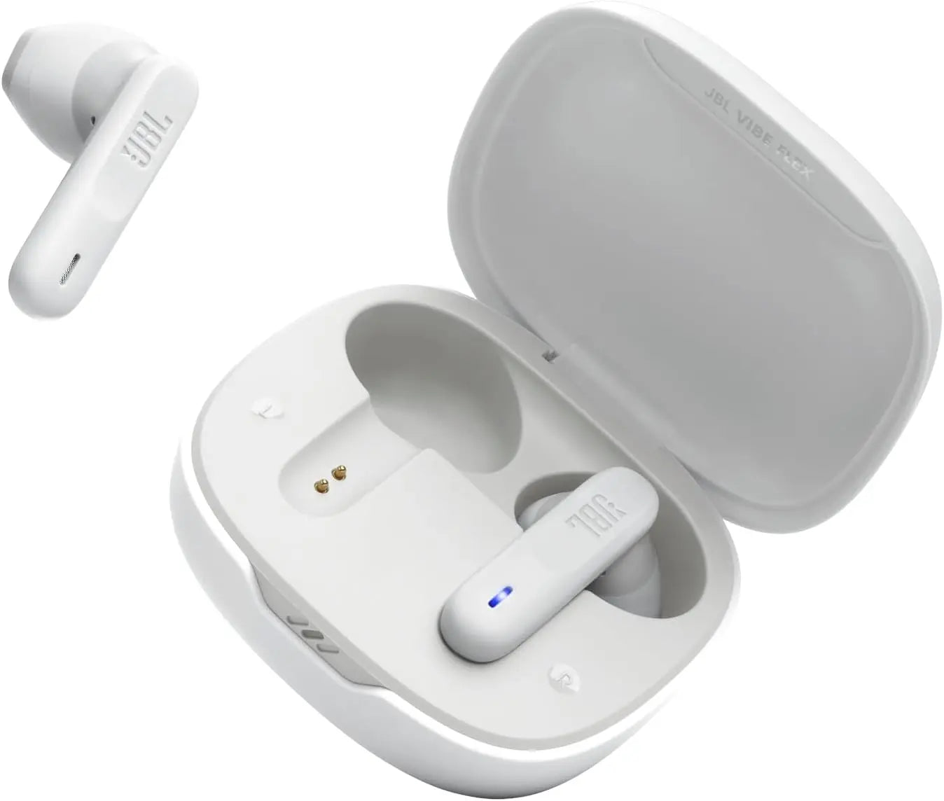 JBL Vibe Flex True Wireless Earbuds – Bluetooth Earphones with Deep Bass Sound, IP54 Water & Dust Resistant, Long Battery Life, Voice Assistant Compatible, Open-Ear Design (CLI)