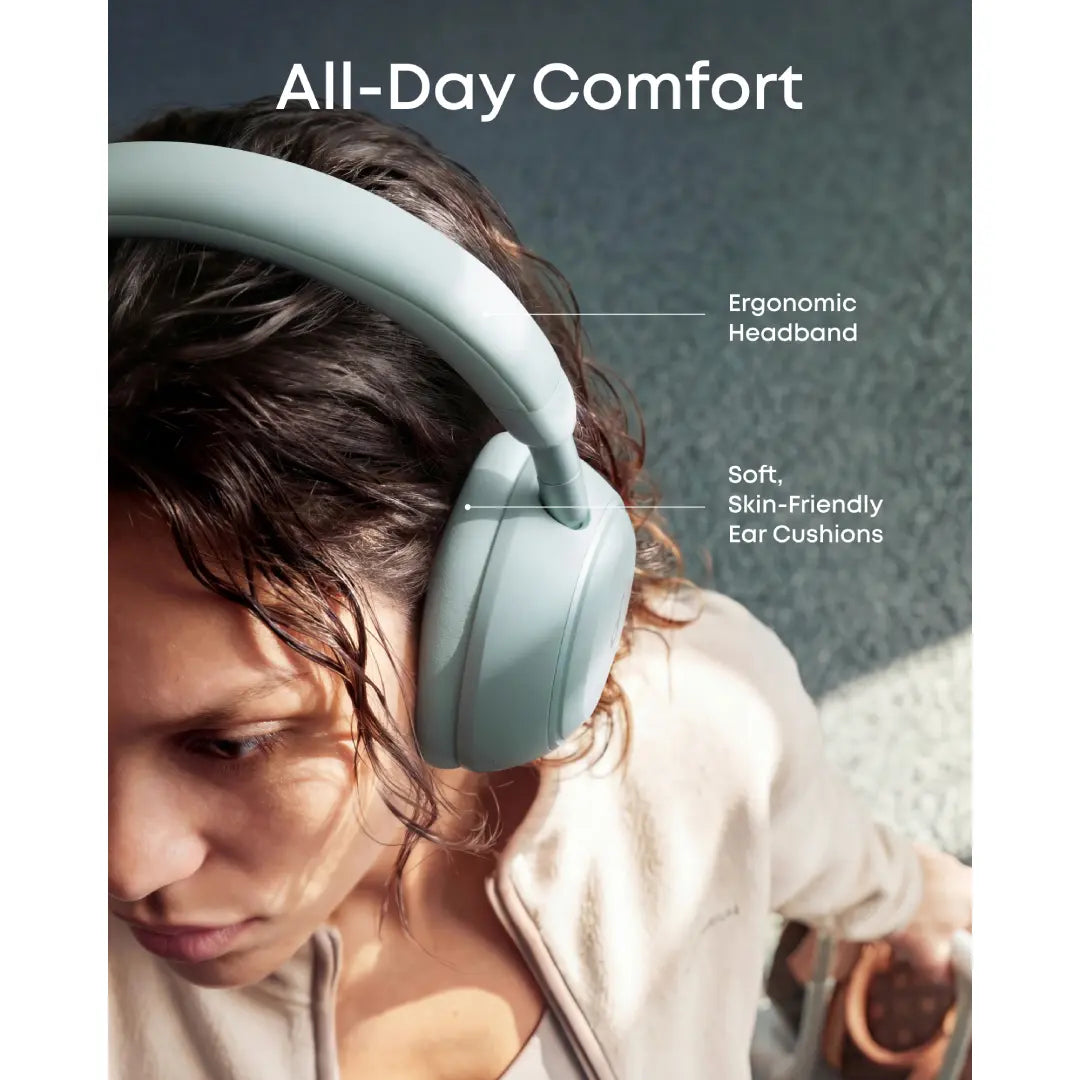Soundcore Space 2 by Anker, Active Noise Cancelling Headphones, Comfortable Fit, 50H Playtime, LDAC Hires Wireless Audio, Dual Connection, Clear Calls, Bluetooth 6.1, Nap Mode, Wearing Detection #Dealsforyoudays, #Summerwins