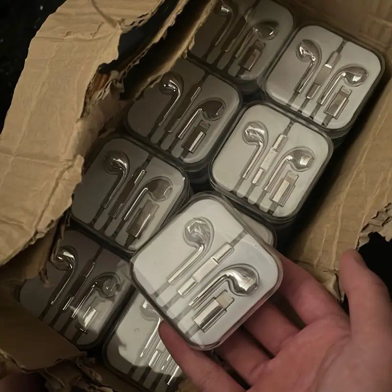 Silver Wired Earbuds - Type C & Lightning