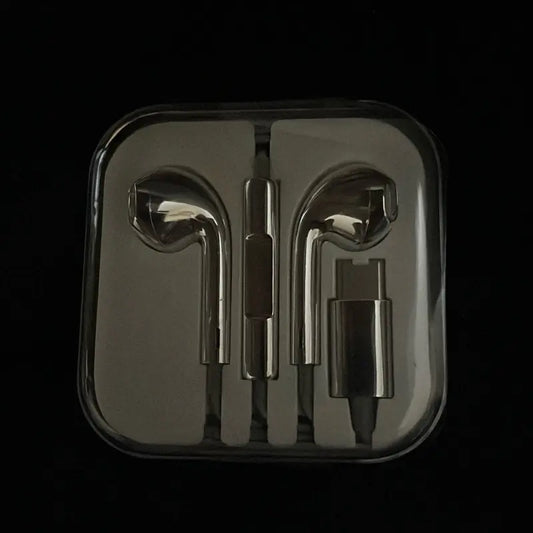 Silver Wired Earbuds - Type C & Lightning