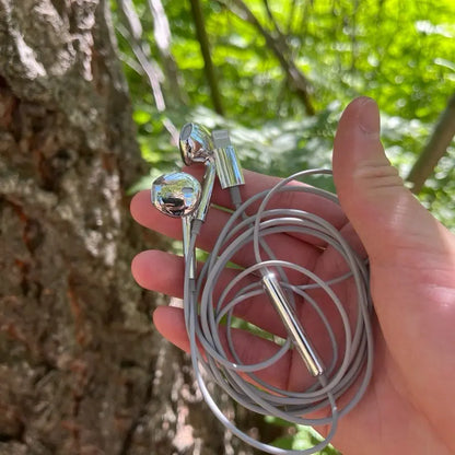 Silver Wired Earbuds - Type C & Lightning