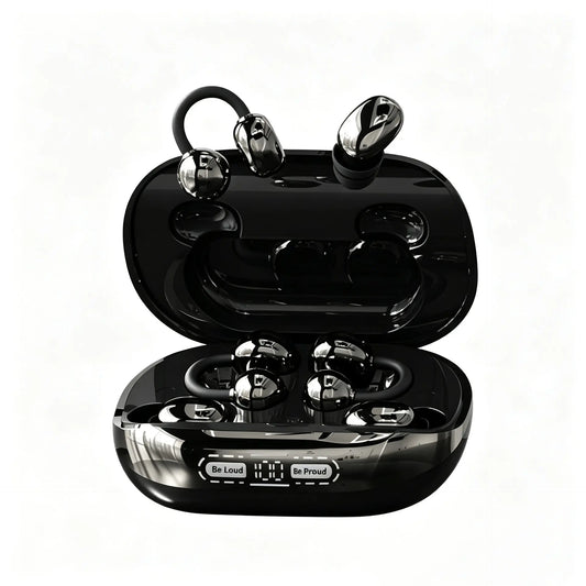 [Two Pairs of Wireless Earbuds] Comes with a Power Bank Charging Case; In-Ear and Clip-On Styles; Supports Reverse Phone Charging; Suitable for Both Exercise and Sleep; Bluetooth Music and Calls; Compatible with Android and Ios Systems.
