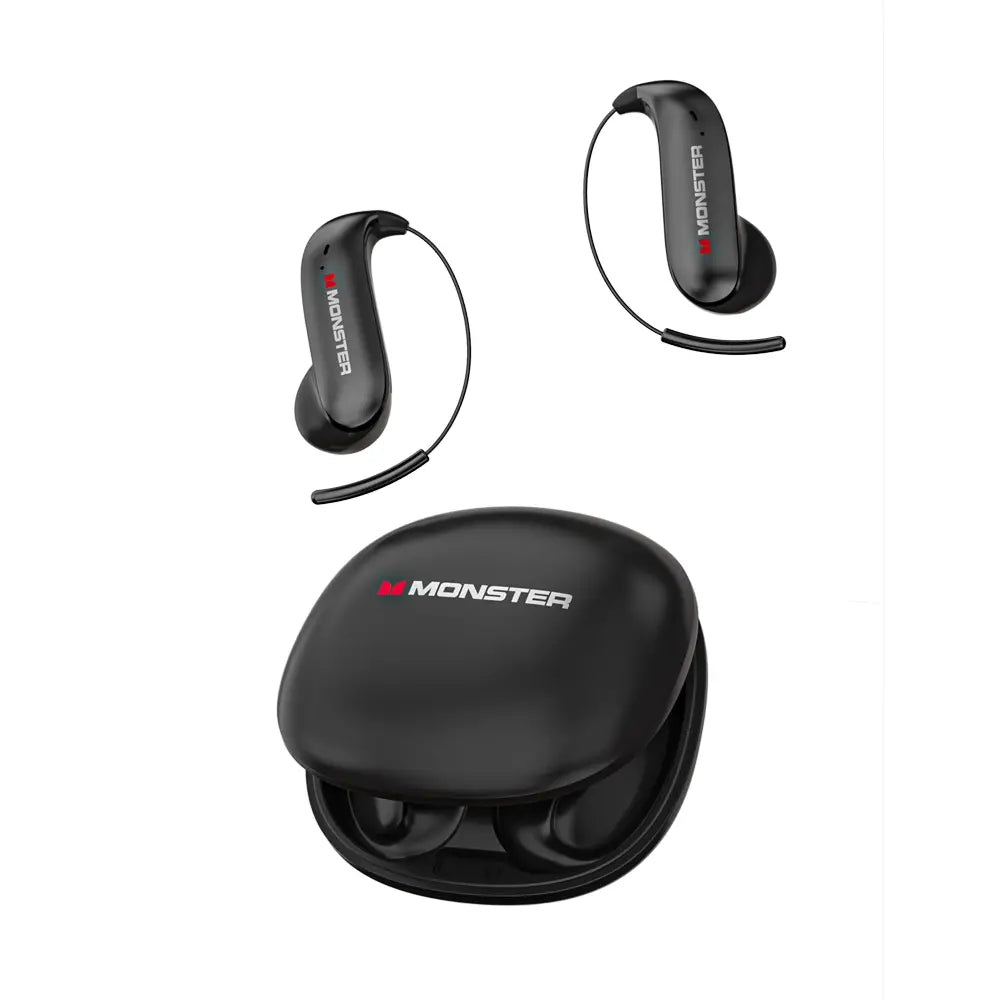 Monster Ear Buds - Bluetooth Headphones with Zero‑Gravity Titanium Ear‑Hook Design, Noise Isolation, 165H Playtime Wireless Earbuds Headset Bluetooth 6.0,Waterproof & Sweatproof, Ideal for Electronic Gifts for Men and Women - Summerwins - Dealsforyoudays