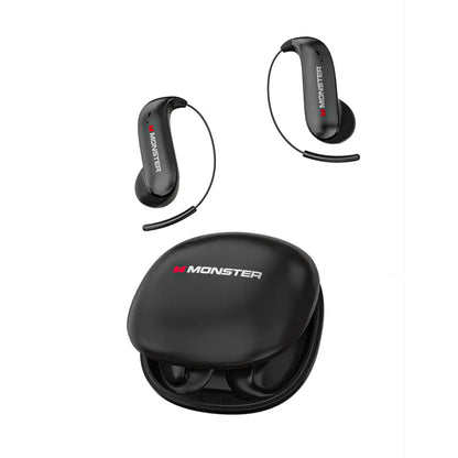 Monster Ear Buds - Bluetooth Headphones with Zero‑Gravity Titanium Ear‑Hook Design, Noise Isolation, 165H Playtime Wireless Earbuds Headset Bluetooth 6.0,Waterproof & Sweatproof, Ideal for Electronic Gifts for Men and Women - Summerwins - Dealsforyoudays