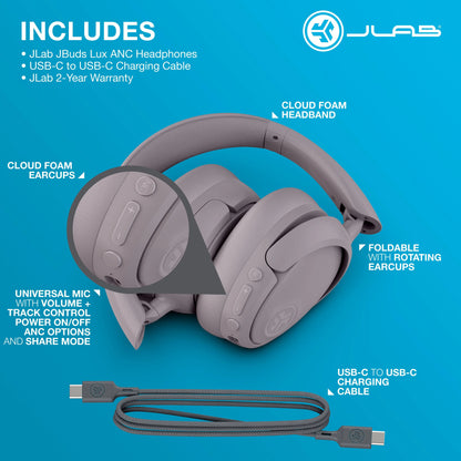 [Your Choice Bundle] Jlab Jbuds Lux ANC Headphones + Jbuds Mini Earbuds Bundle Summerwins