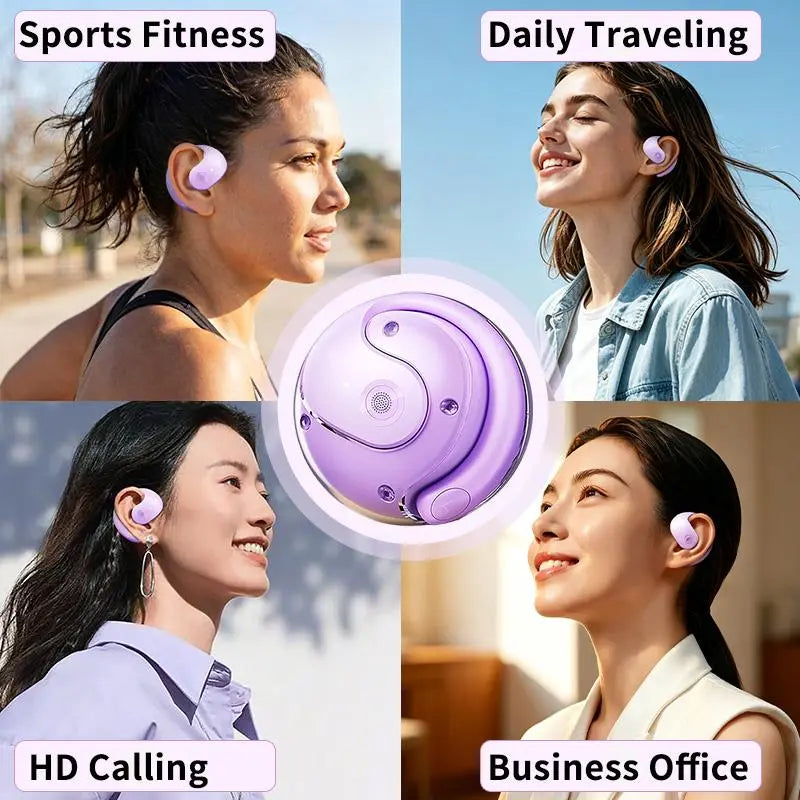 Open-Ear Sports Earbuds 5.4 | Wireless, IPX5 Waterproof, Earhook Design, 48H Battery, Mic for Running, Workout & Driving