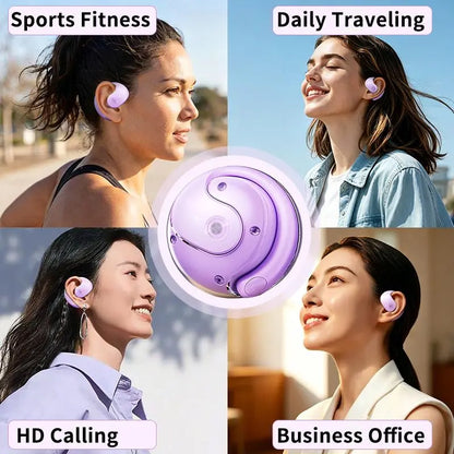 Open-Ear Sports Earbuds 5.4 | Wireless, IPX5 Waterproof, Earhook Design, 48H Battery, Mic for Running, Workout & Driving