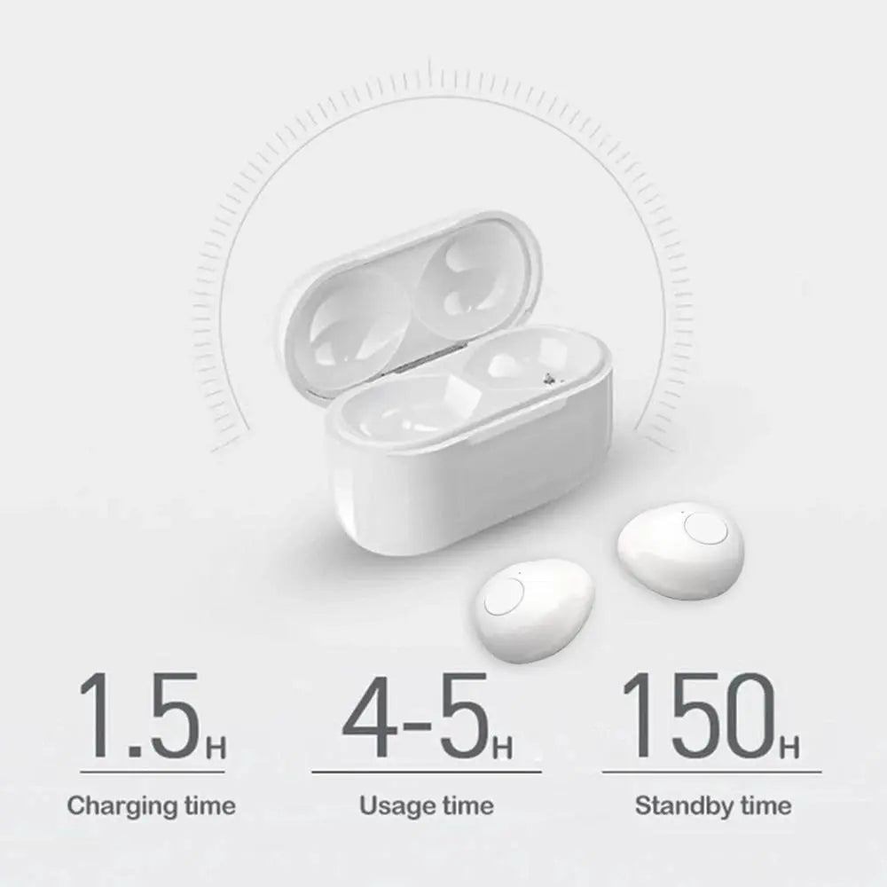 2026 Invisible Earphones Mini Headphones V5.2 Bluetooth TWS In-Ear Earbuds Noise Reduction Wireless Sleep In-Ear Earbuds with Micr