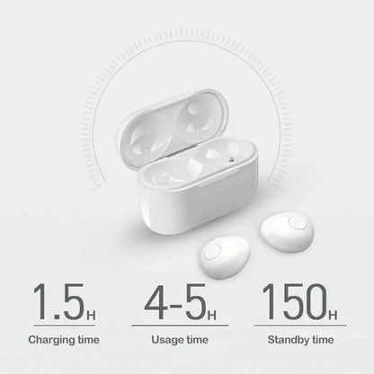 2026 Invisible Earphones Mini Headphones V5.2 Bluetooth TWS In-Ear Earbuds Noise Reduction Wireless Sleep In-Ear Earbuds with Micr