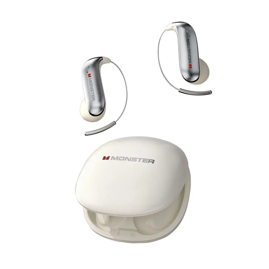 Monster Ear Buds - Bluetooth Headphones with Zero‑Gravity Titanium Ear‑Hook Design, Noise Isolation, 165H Playtime Wireless Earbuds Headset Bluetooth 6.0,Waterproof & Sweatproof, Ideal for Electronic Gifts for Men and Women - Summerwins - Dealsforyoudays
